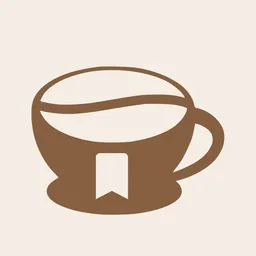 BeanDiary app icon: a brown coffee cup on cream